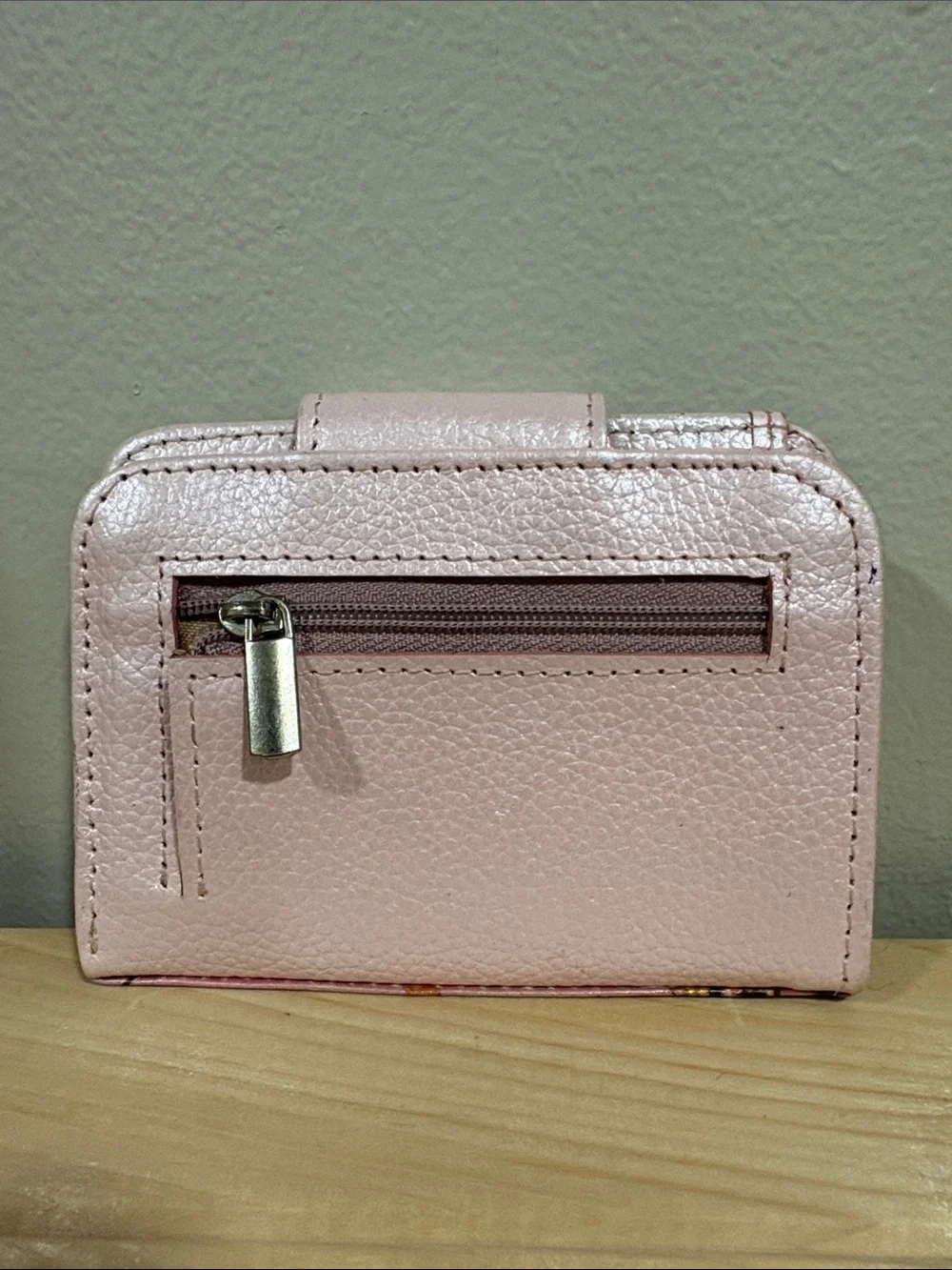Pink Butterfly Embossed Wallet - Women